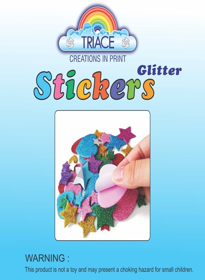 TRIACE Glitter Stickers. 3D Foam Stickers with Different Shapes. - Image 3